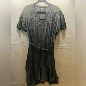 SIMPLY VERA VERA WANG Ladies Black Belted Dress size XXL
